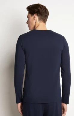 Loungewear Longsleeve in Dunkelblau