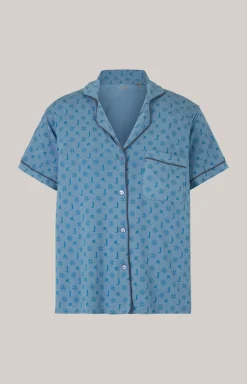Loungewear Shirt in Ocean Blue