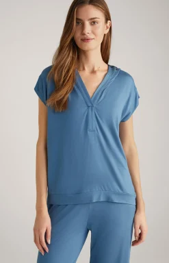 Loungewear Shirt in Ocean Blue
