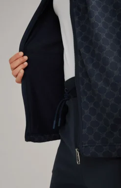 Loungewear Sweatjacke in Dunkelblau