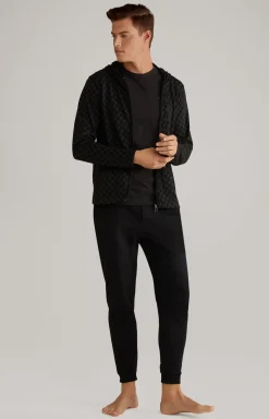 Loungewear Sweatjacke in Schwarz