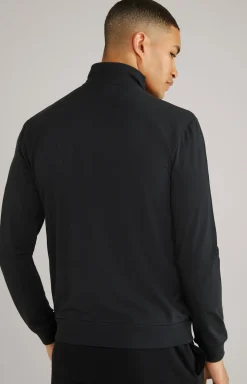 Loungewear Sweatjacke in Schwarz