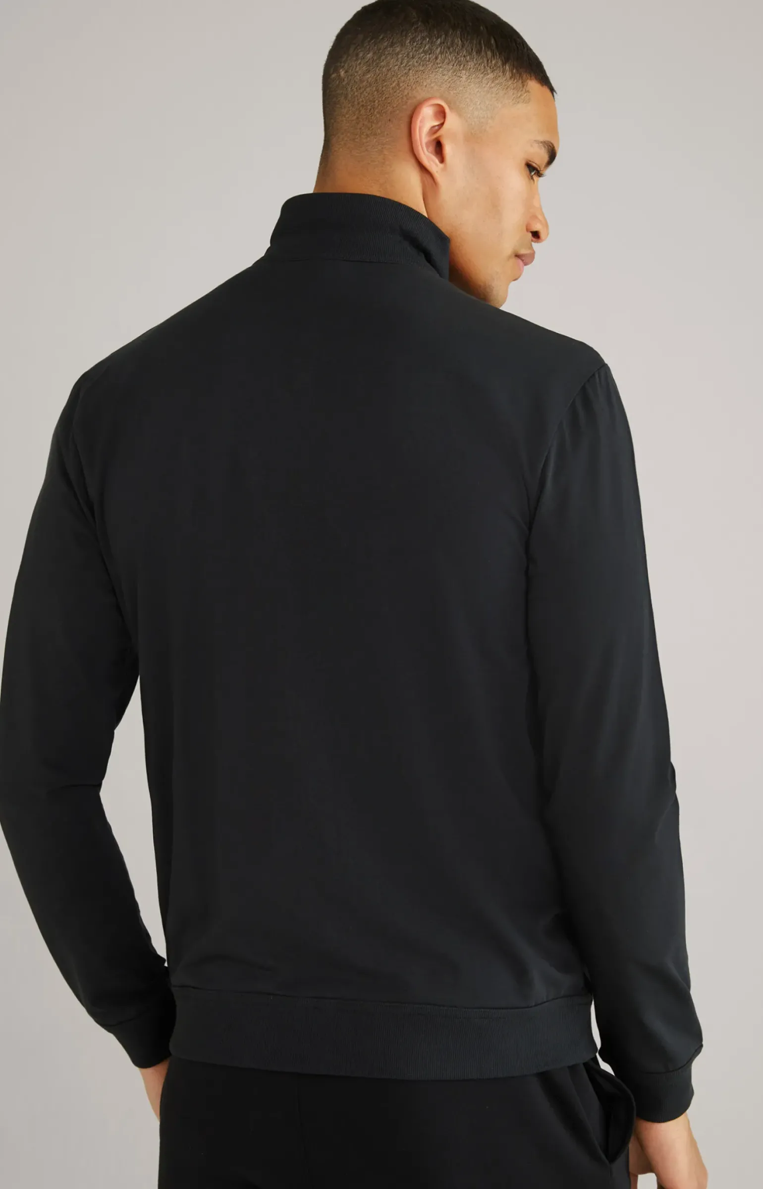 Loungewear Sweatjacke in Schwarz