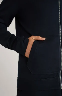 Loungewear Sweatjacke in Dark Blue