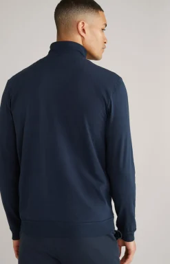 Loungewear Sweatjacke in Dunkelblau