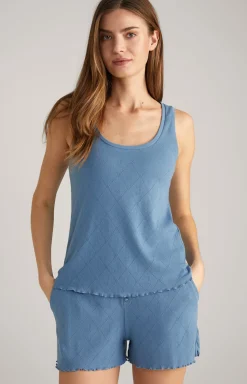 Loungewear Top in Ocean Blue
