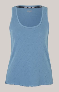 Loungewear Top in Ocean Blue