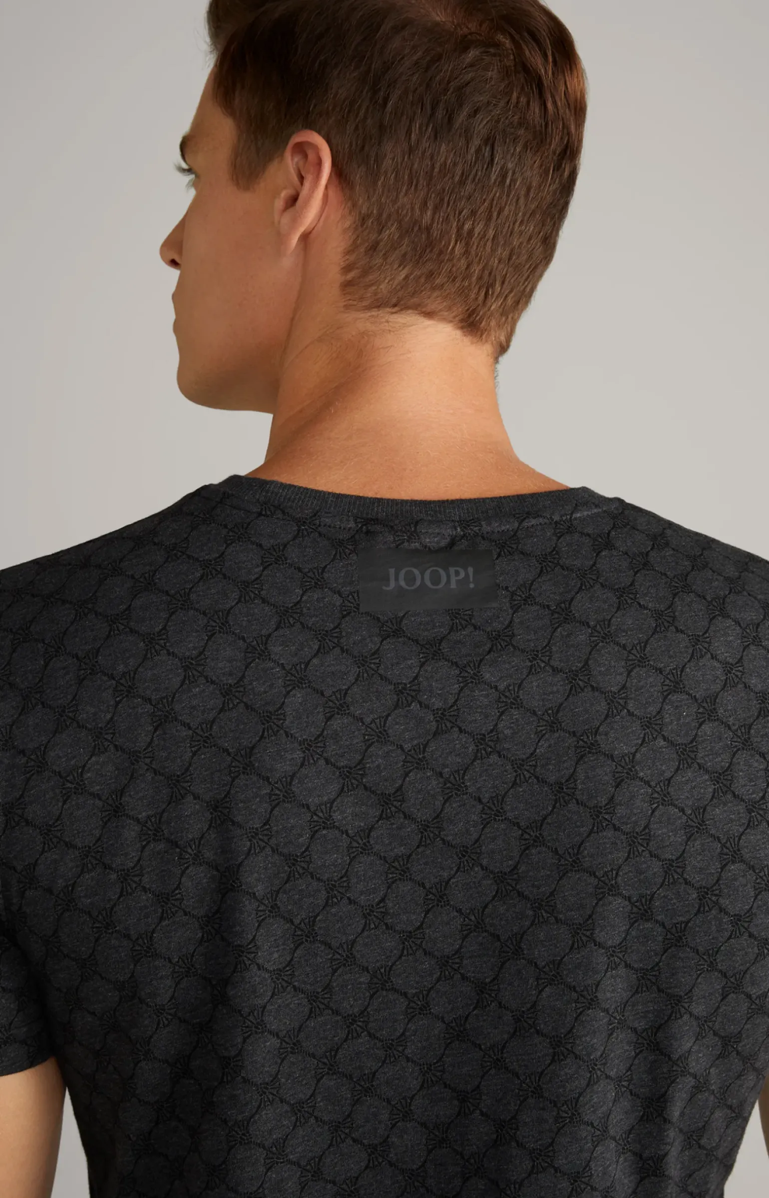 Loungewear T-Shirt in Anthrazit meliert