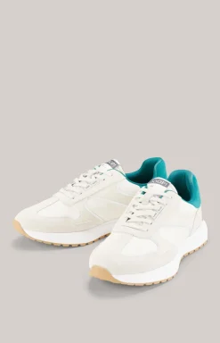 Low-Top Sneaker Misto Helos in Grün/Hellbeige