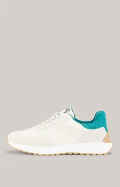 Low-Top Sneaker Misto Helos in Grün/Hellbeige