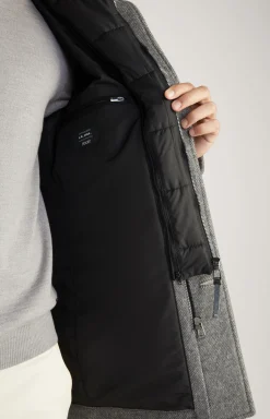 Mantel Gary in Grau meliert