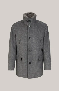 Mantel Gary in Grau meliert