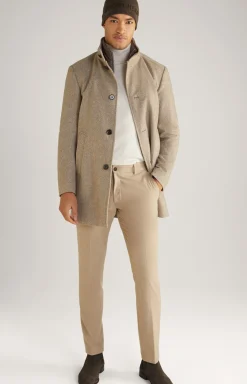 Mantel Maico in Hellbraun gemustert