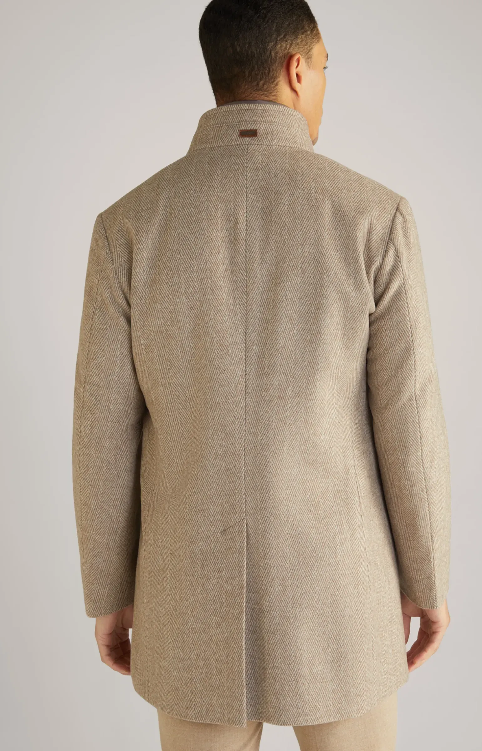 Mantel Maico in Hellbraun gemustert