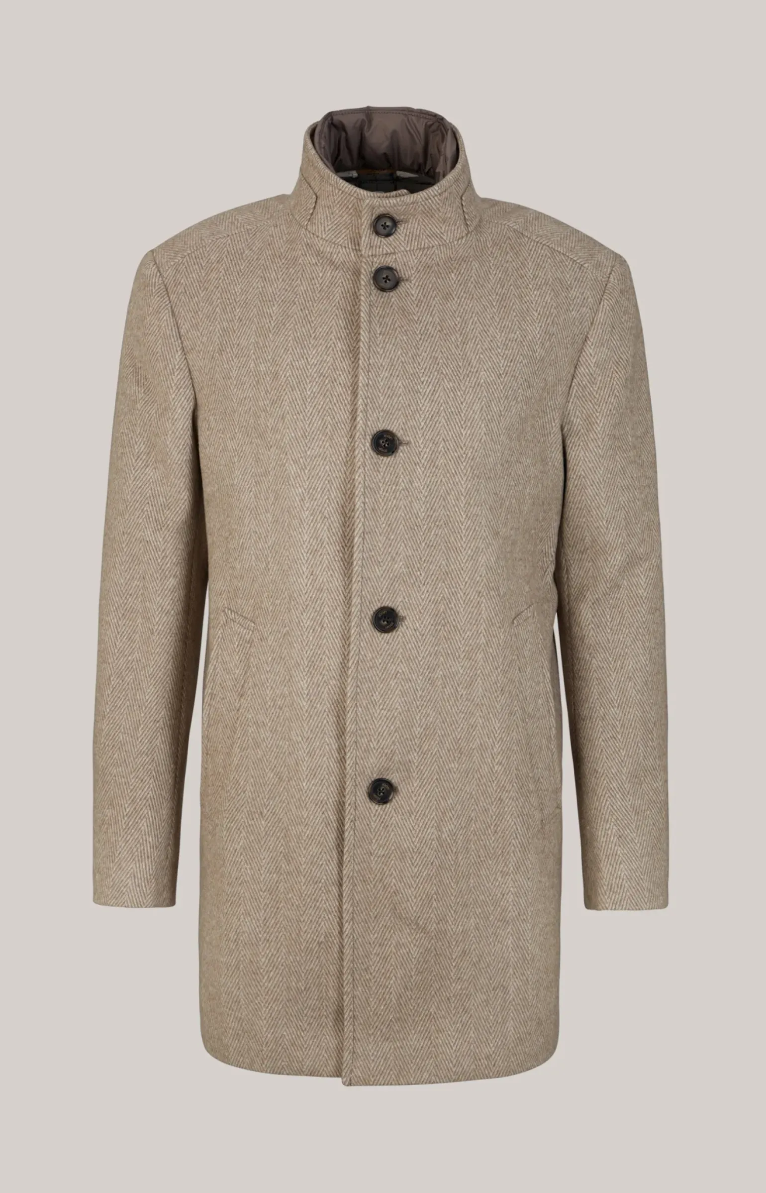 Mantel Maico in Hellbraun gemustert