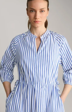 Maxi-Kleid in Blau/Weiß gestreift