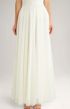 Maxi-Tüllrock in Offwhite