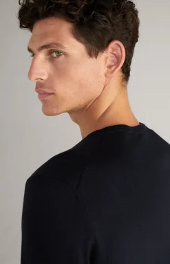 Merinowoll-Pullover Denny in Dunkelblau