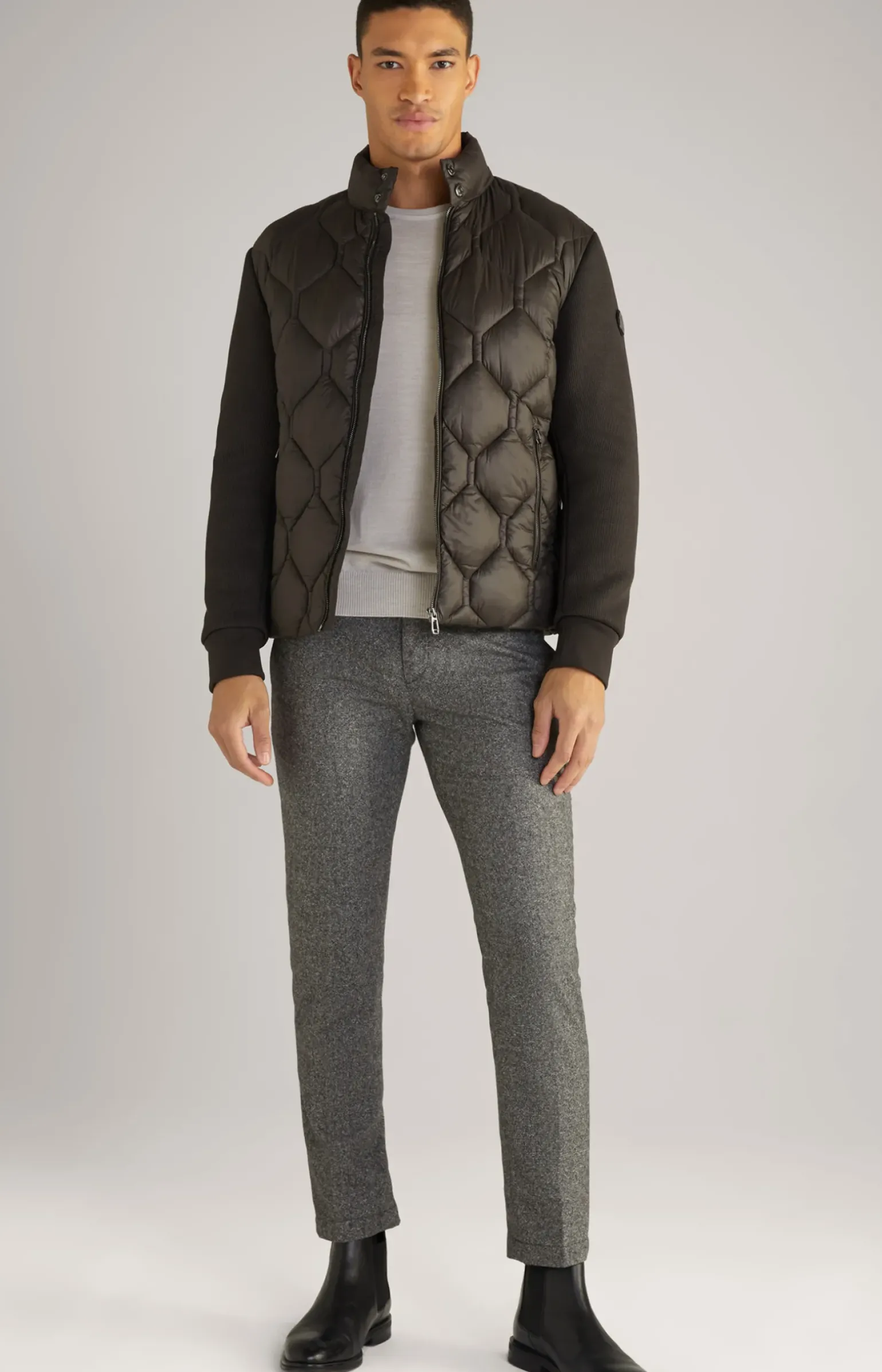 Merinowoll-Pullover Denny in Beige