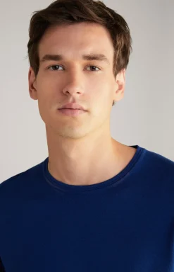 Merinowoll-Pullover Denny in Blau