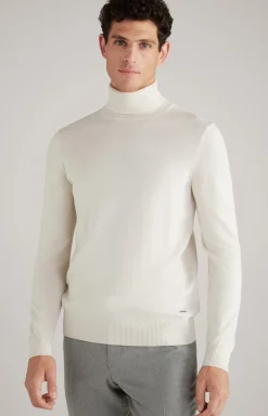 Merinowoll-Pullover Donte in Beige