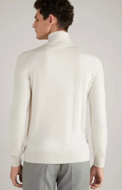 Merinowoll-Pullover Donte in Beige