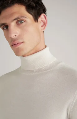 Merinowoll-Pullover Donte in Beige