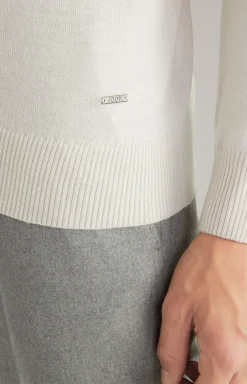 Merinowoll-Pullover Donte in Beige