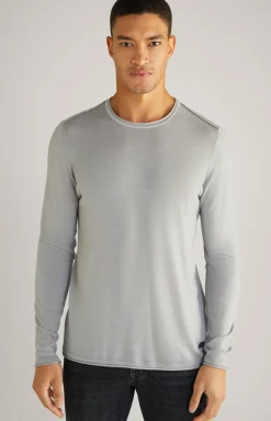 Merinowoll-Pullover Lelios in Grau