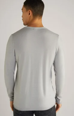 Merinowoll-Pullover Lelios in Grau