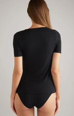 Modal T-Shirt in Schwarz