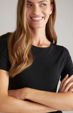 Modal T-Shirt in Schwarz