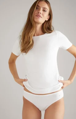 Modal T-Shirt in Weiß