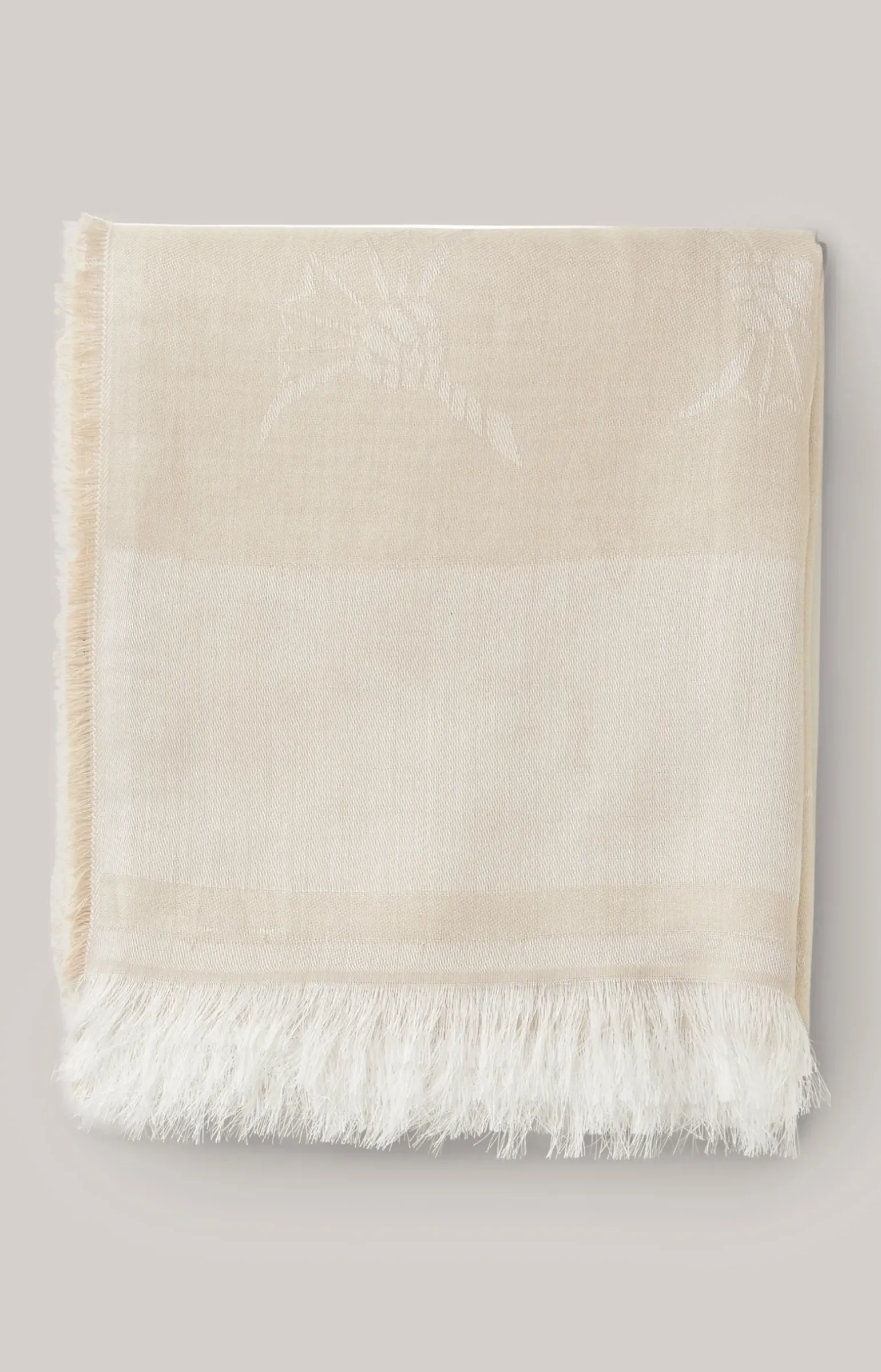 Modal-Baumwoll-Schal in Beige