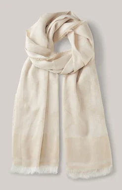 Modal-Baumwoll-Schal in Beige