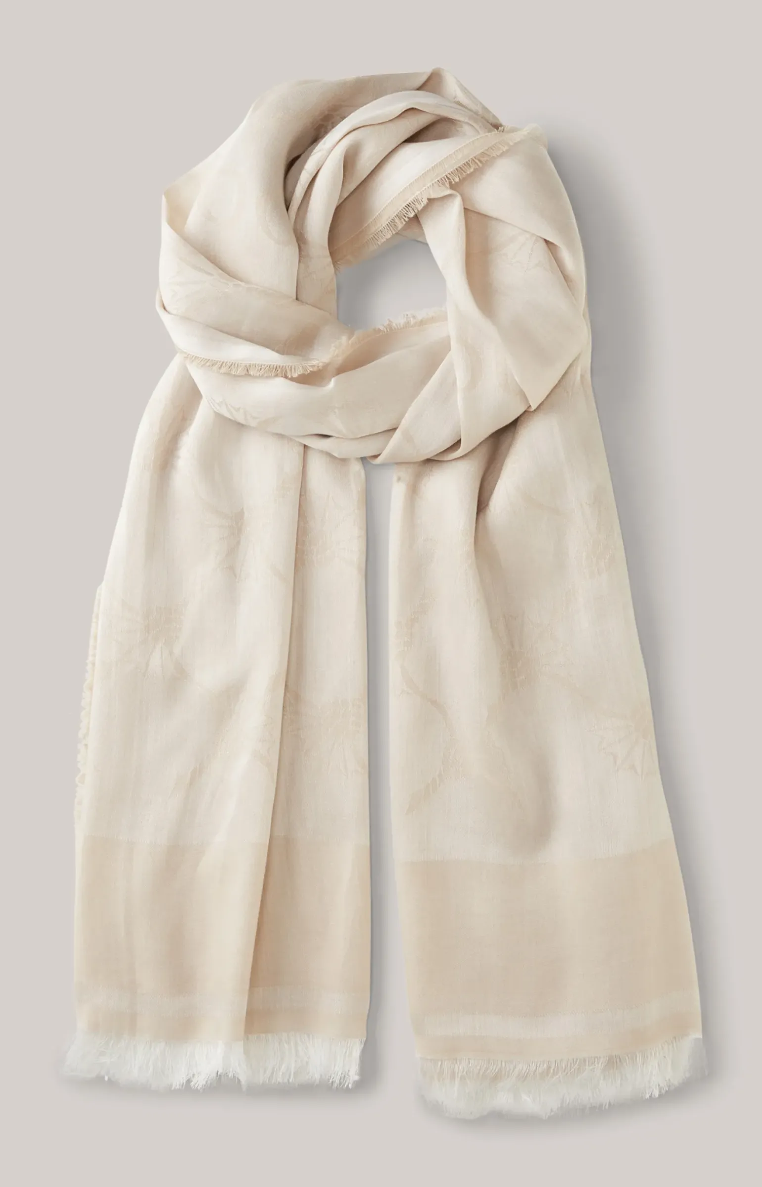 Modal-Baumwoll-Schal in Beige