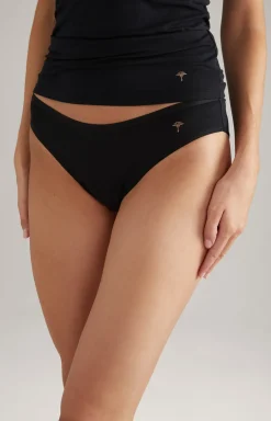 Modal-Bikini-Slip in Schwarz