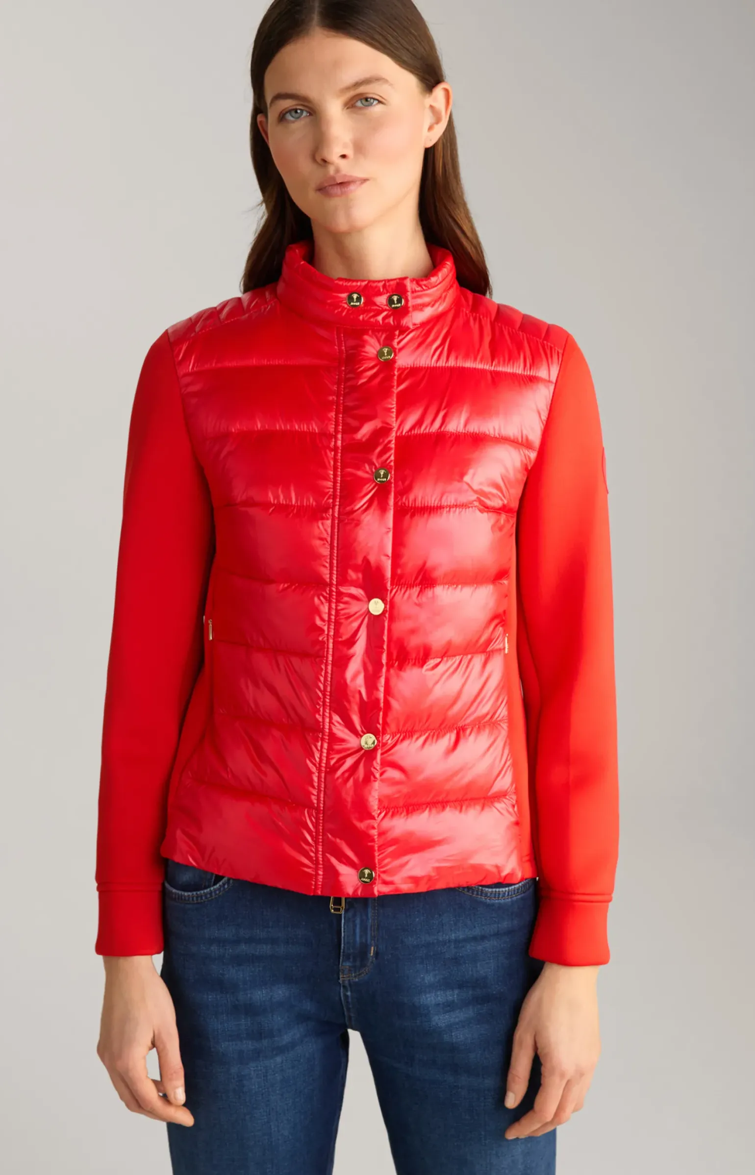 Neopren-Jacke mit Stepp in Rot