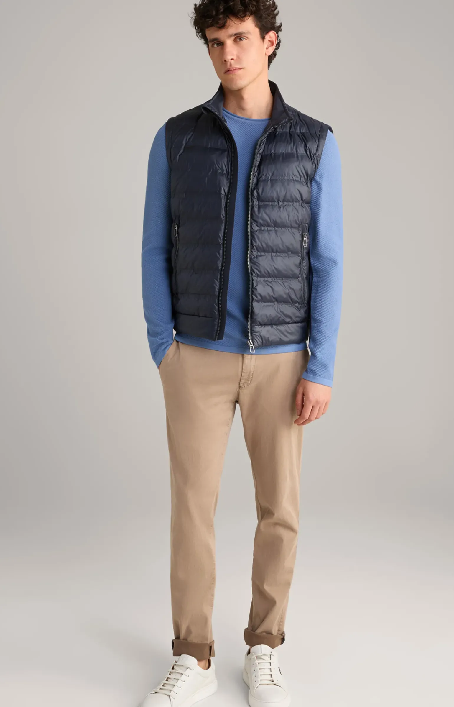 Nylon-Steppweste Alco in Navy