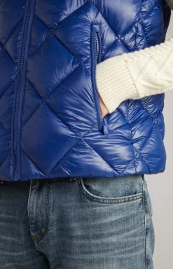 Nylon-Steppweste Vanor in Blau