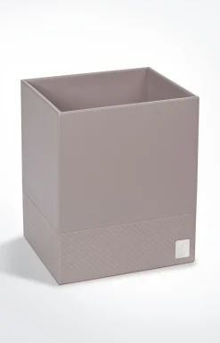 Papierkorb Bathline, Grau-Rosé