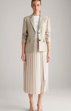 Plissee-Rock in Nude