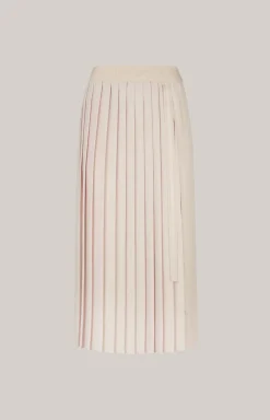 Plissee-Rock in Nude