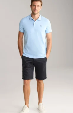 Poloshirt Agnello in Hellblau