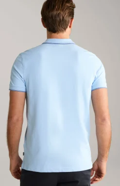 Poloshirt Agnello in Hellblau