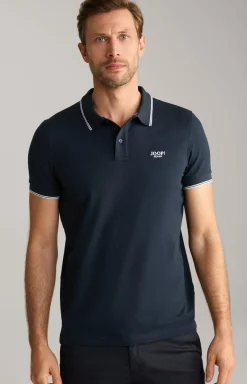 Poloshirt Agnello in Navy