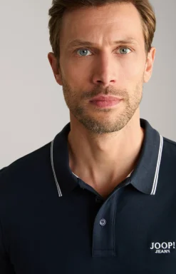 Poloshirt Agnello in Navy