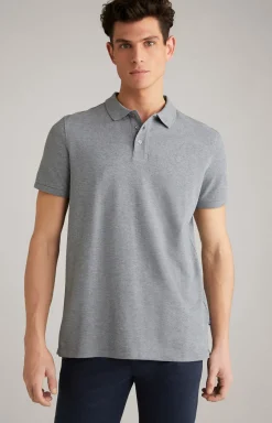 Poloshirt Beeke in Silbergrau