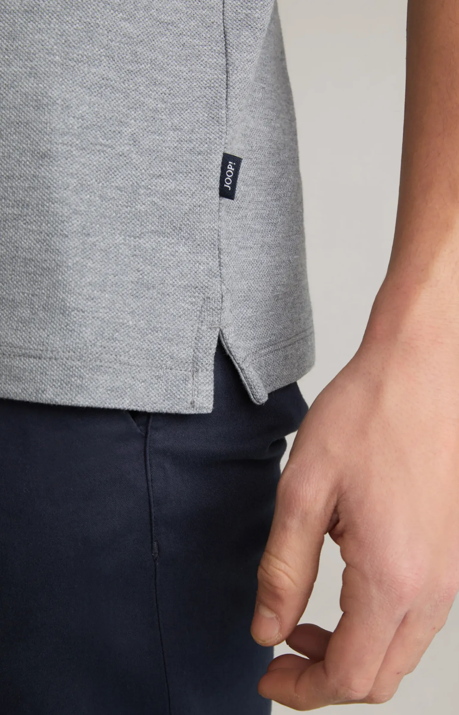 Poloshirt Beeke in Silbergrau