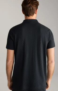 Poloshirt Boris in Navy strukturiert